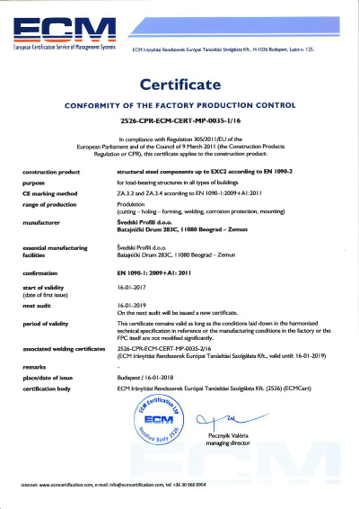 Svepro sertifikat